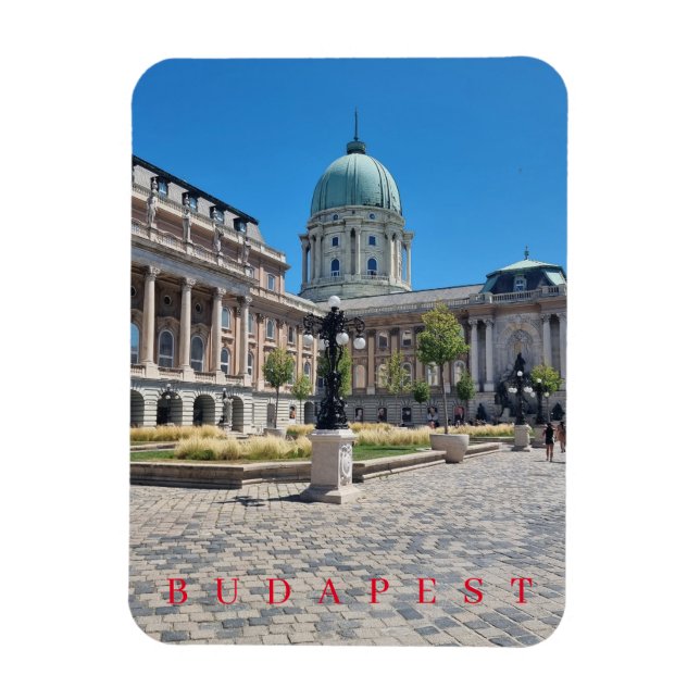 Budapest Buda Castle view fridge magnet (Vertical)