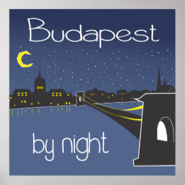 Budapest By Night, Budapest poster