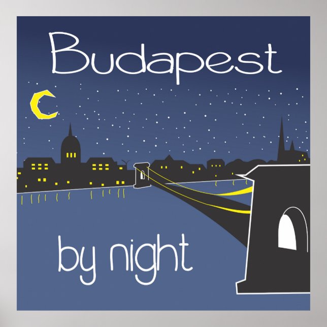 Budapest By Night, Budapest poster (Front)