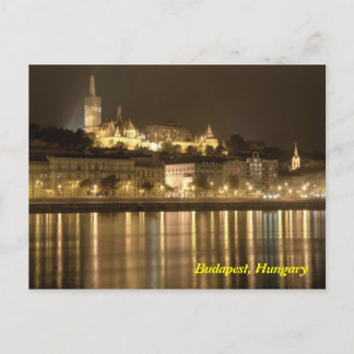 budapest by night postcard