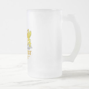 Budapest COA Frosted Glass Beer Mug