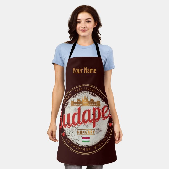 Budapest Design Hungary Vintage Parliament Apron (Worn)