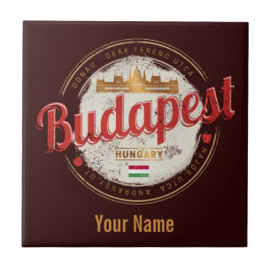 Budapest Design Hungary Vintage Parliament Tile