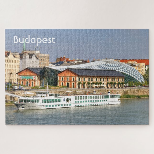 Budapest: Gallery and cruise boat, Hungary  Jigsaw Puzzle (Horizontal)