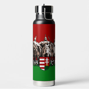 Budapest Heroes Hungarian Flag Water Bottle