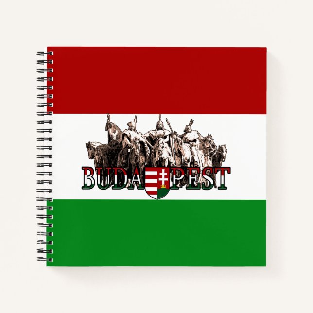 Budapest Heroes Hungary Flag Notebook (Front)