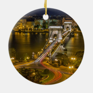 Budapest, Hungary Ceramic Tree Decoration