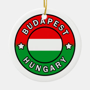 Budapest Hungary Ceramic Tree Decoration