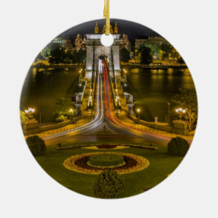 Budapest, Hungary Ceramic Tree Decoration