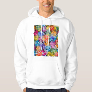 Budapest Hungary City Map Hoodie