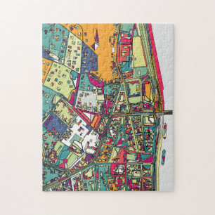 Budapest, Hungary   City Map Jigsaw Puzzle