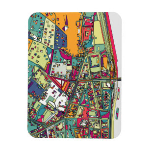 Budapest, Hungary   City Map Magnet