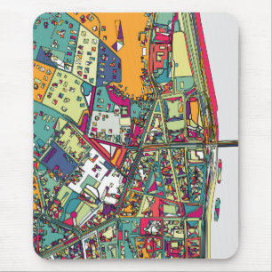 Budapest, Hungary City Map Mouse Mat
