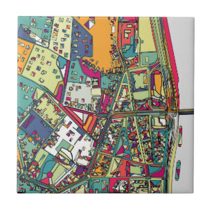 Budapest, Hungary City Map Tile
