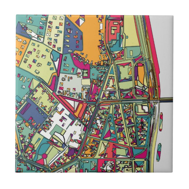 Budapest, Hungary | City Map Tile (Front)