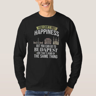 Budapest Hungary City Skyline Map Travel T-Shirt