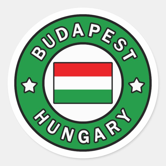 Budapest Hungary Classic Round Sticker (Front)