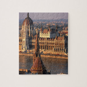 Budapest, Hungary, Danube River, Parliament Jigsaw Puzzle