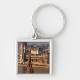 Budapest, Hungary, Danube River, Parliament Key Ring