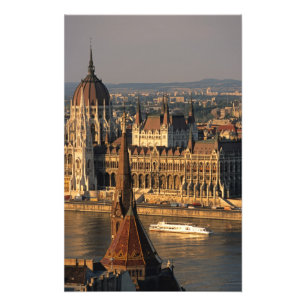 Budapest, Hungary, Danube River, Parliament Photo Print