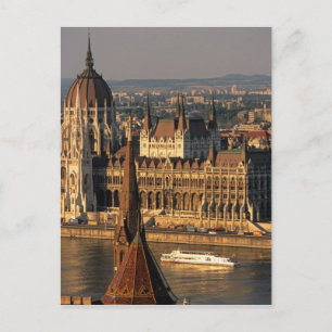 Budapest, Hungary, Danube River, Parliament Postcard