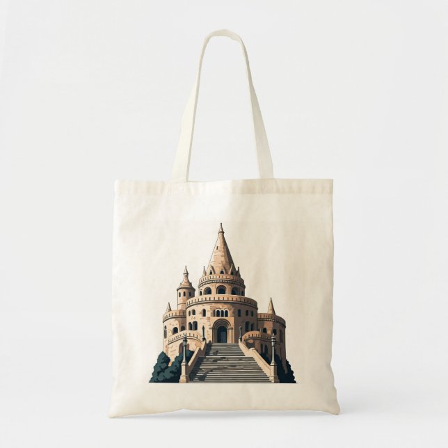 Budapest Hungary Fisherman's Bastion Travel Tote Bag (Front)