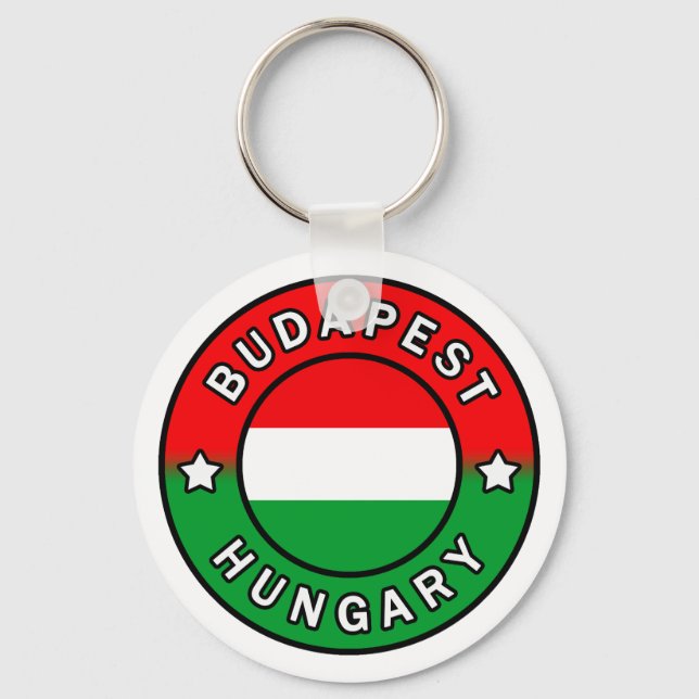 Budapest Hungary Key Ring (Front)