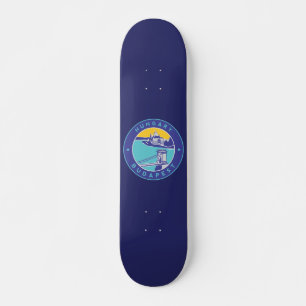 Budapest, Hungary,  Magyar, Danube River, Skateboard