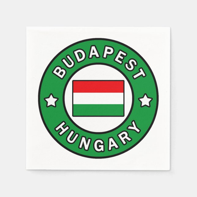 Budapest Hungary Napkin (Front)