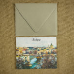 Budapest Hungary Oil Paint Panorama View Postcard<br><div class="desc">Check out this stunning vintage oil paint artwork of Budapest,  Hungary showing the panroma view over the hungarian capital with all landmarks and the Danube river . Great souvenir and gift idea for every tourist and visitor of the european travel destination.</div>