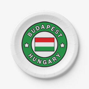 Budapest Hungary Paper Plate
