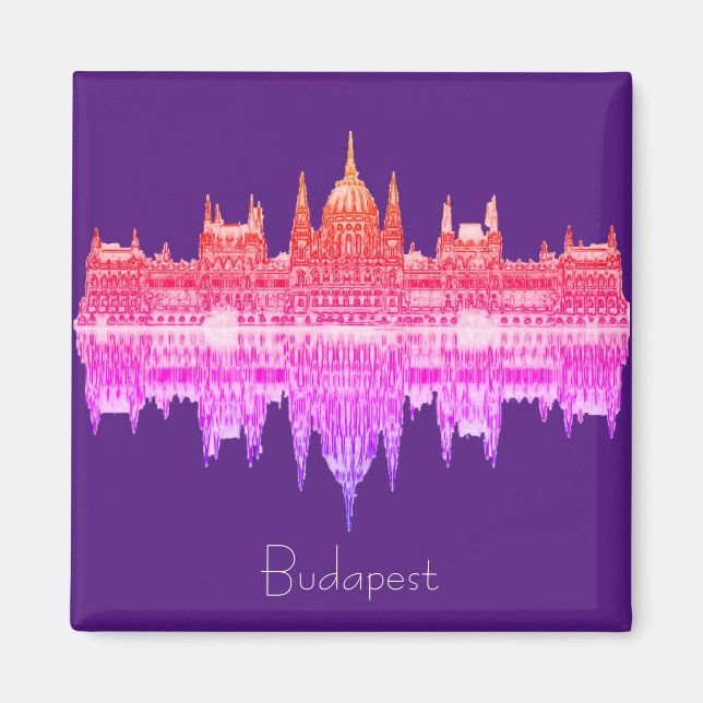 Budapest Hungary Parliament Architecture Magnet (Front)