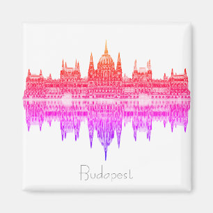 Budapest Hungary Parliament Architecture Magnet