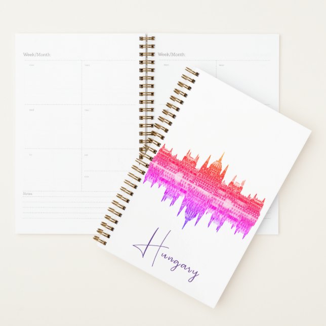 Budapest Hungary Parliament Architecture Sketch Planner (Display)