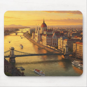 Budapest Hungary Parliament Building Travel Mouse Mat