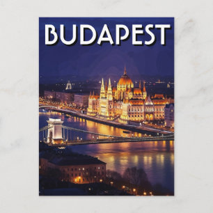 Budapest Hungary Parliament Building Travel Postcard