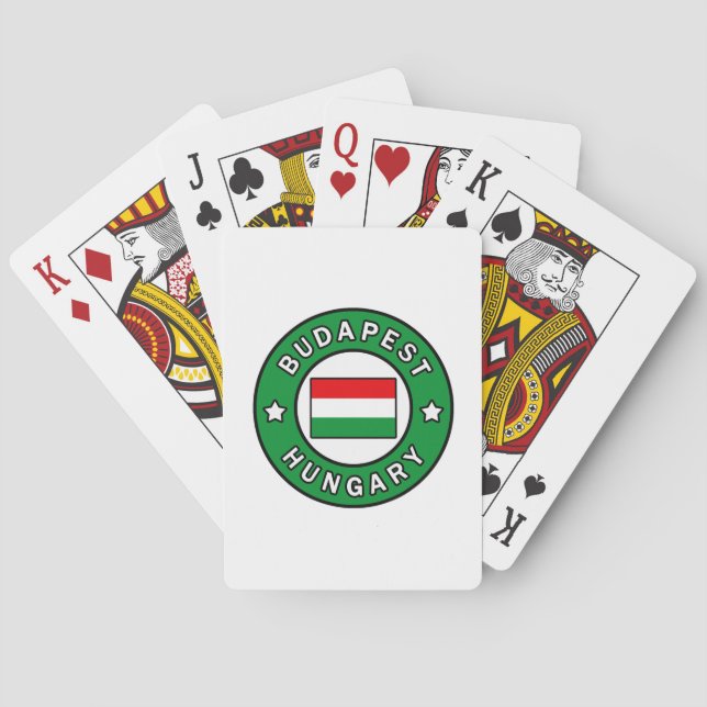 Budapest Hungary Playing Cards (Back)