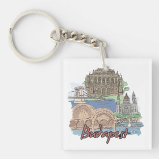 Budapest - Hungary.png Key Ring