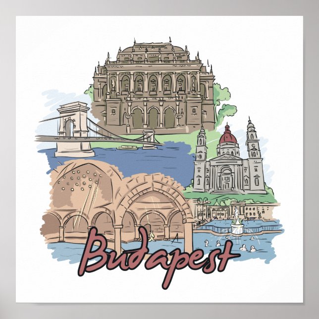 Budapest - Hungary.png Poster (Front)