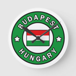 Budapest Hungary Round Clock