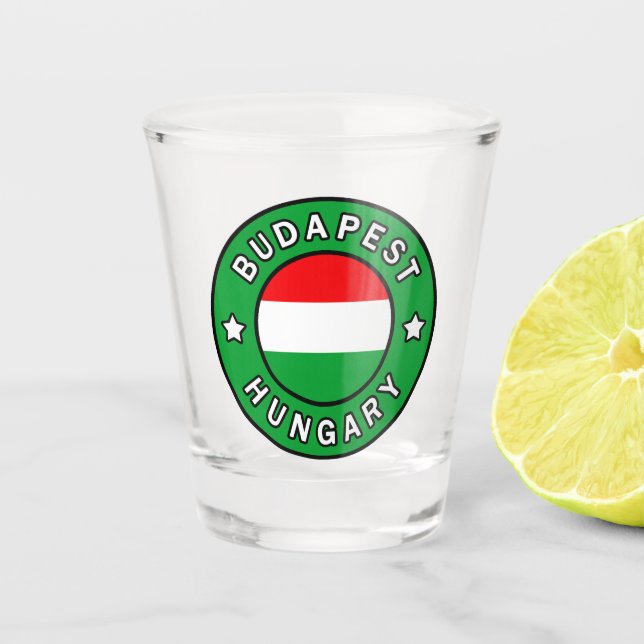 Budapest Hungary Shot Glass (Front)