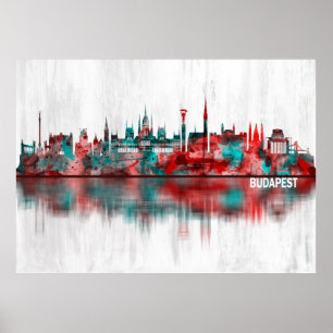 Budapest Hungary Skyline Poster