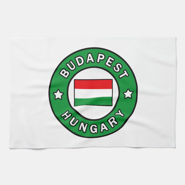 Budapest Hungary Tea Towel (Horizontal)