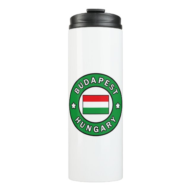 Budapest Hungary Thermal Tumbler (Front)