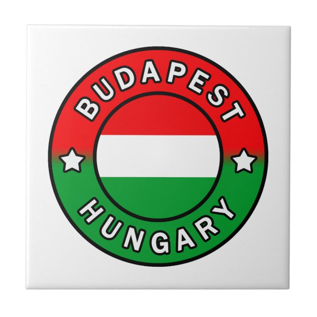 Budapest Hungary Tile (Front)