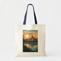 Budapest Hungary Travel Art Vintage