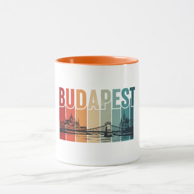Budapest Hungary Travel Mug (Center)