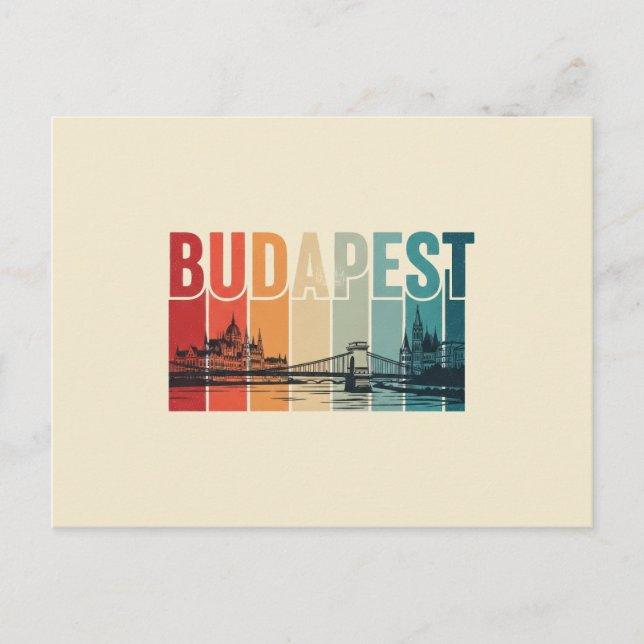Budapest Hungary Travel Postcard (Front)