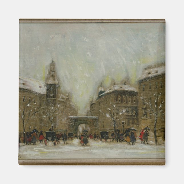 Budapest in the Snow Magnet (Front)