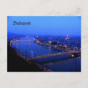 Budapest kilato, Budapest postcard Danube